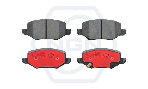 Колодки тормозные дисковые NGN, задние, комплект на ось (4 шт), арт. 3502292