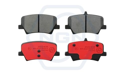 Колодки тормозные дисковые NGN, задние, комплект на ось (4 шт), арт. 3502408