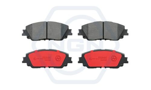 Колодки тормозные дисковые NGN, передние, комплект на ось (4 шт), арт. 3502497