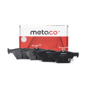 Колодки тормозные дисковые Metaco, комплект на ось (4 шт), арт. 3010-391