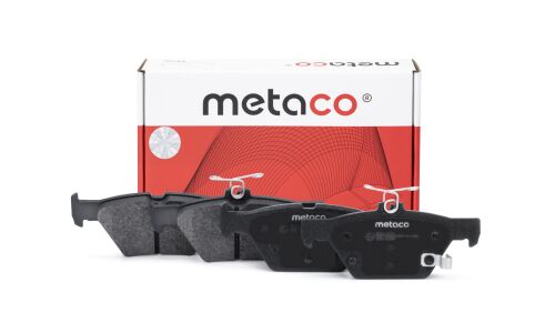 Колодки тормозные дисковые Metaco, комплект на ось (4 шт), арт. 3010-391