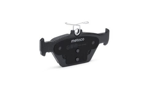 Колодки тормозные дисковые Metaco, комплект на ось (4 шт), арт. 3010-391