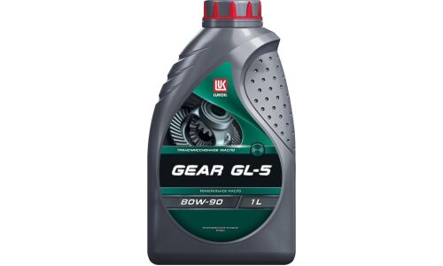 Масло трансмиссионное Лукойл Gear 80w90, минеральное, API GL-5, для МКПП, дифференциалов, мостов и раздаточных коробок, 1л, арт. 3590991