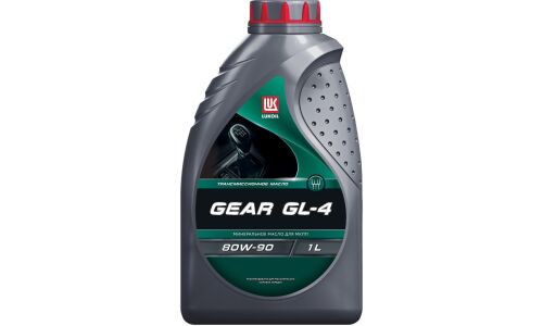 Масло трансмиссионное Лукойл Gear 80w90, полусинтетическое, API GL-4, для МКПП и раздаточных коробок, 1л, арт. 3590980