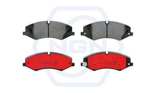 Колодки тормозные дисковые NGN, передние, комплект на ось (4 шт), арт. 3502063
