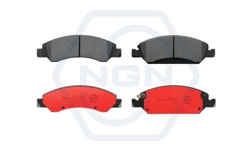 Колодки тормозные дисковые NGN, передние, комплект на ось (4 шт), арт. 3502427