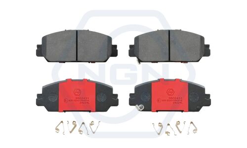 Колодки тормозные дисковые NGN, передние, комплект на ось (4 шт), арт. 3502431