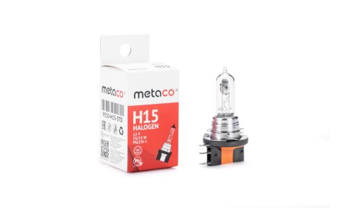 Лампа H15 55W/15W PGJ23t-1 METACO, арт. 9510-H15-STD