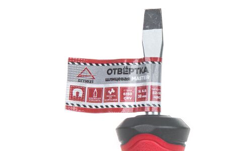 Отвертка Master шлицевая SL6.5x38 ARNEZI, арт. R2001114
