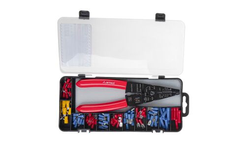 Набор наконечников и клемм со стриппером универсальный 86пр. ARNEZI, арт. R6041100