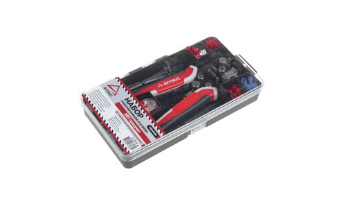 Набор наконечников и клемм со стриппером универсальный 201пр. ARNEZI, арт. R6041102