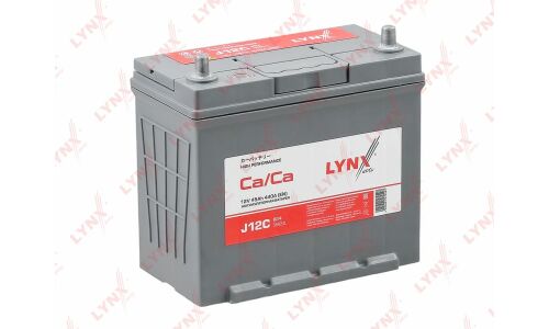 Аккумулятор LYNXauto 55B24L, 45Ач, CCA 440А, необслуживаемый, арт. J12C