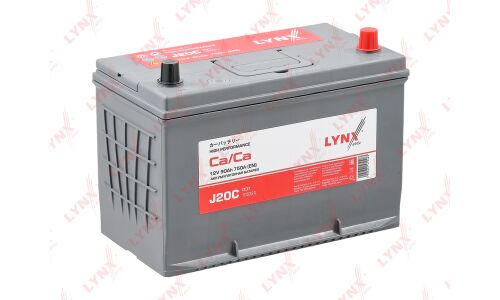 Аккумулятор LYNXauto 105D31L, 90Ач, CCA 750А, необслуживаемый, арт. J20C