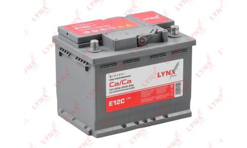 Аккумулятор LYNXauto L2 L, 62Ач, CCA 520A, необслуживаемый, арт. E12C