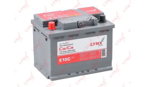 Аккумулятор LYNXauto L2R, 64Ач, CCA 580A, необслуживаемый, арт. E15C