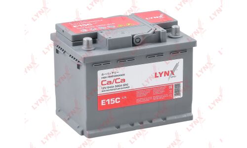 Аккумулятор LYNXauto L2R, 64Ач, CCA 580A, необслуживаемый, арт. E15C