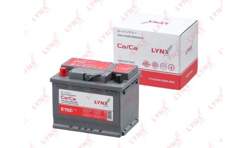 Аккумулятор LYNXauto L2R, 64Ач, CCA 580A, необслуживаемый, арт. E15C