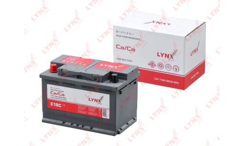 Аккумулятор LYNXauto L3R, 74Ач, CCA 660А, необслуживаемый, арт. E18C