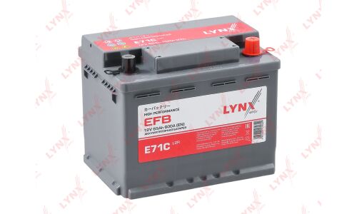 Аккумулятор LYNXauto LN2/L2 L, 65Ач, CCA 600A, необслуживаемый, технология EFB, арт. E71C