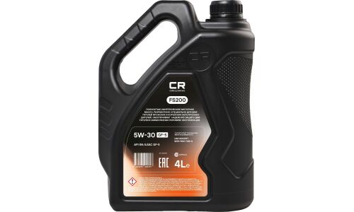 Масло моторное Carville Racing FS200 5w30, синтетическое, API SN, ILSAC GF-5, универсальное, 4л, арт. L1D00409