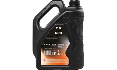 Масло моторное Carville Racing FS200 5w30, синтетическое, API SN/CF, ACEA A3/B4, универсальное, 4л, арт. L1D00407