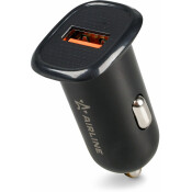 Зарядное устройство в прикуриватель Airline, 12/24В, 1xUSB (5В/3А, 9В/2А, 12В/1.5А), с функцией быстрой зарядки Quick Charge 3.0, арт. AEAK018