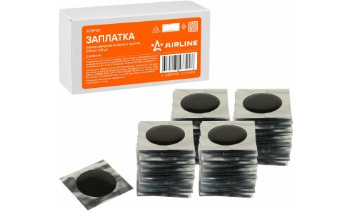 Заплата (латка) камерная на фольге круглая, D32мм, 124 шт. AIRLINE, арт. ATRP101