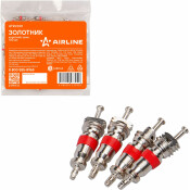 Золотник (ниппель) короткий, цинк, 100 шт. AIRLINE, арт. ATRV001