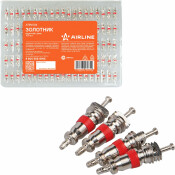 Золотник (ниппель) короткий, цинк, 100 шт. в блистере AIRLINE, арт. ATRV004