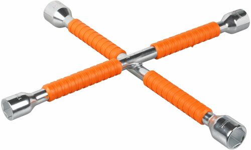 Ключ баллонный крестообразный Airline PRO, 17/19/21/22мм, длина 350мм, арт. ATAB034