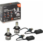 Лампа светодиодная Airline PRO Series H4 (P43t, T16), 12/24В, 50/50Вт (соответствует 60/55Вт), 6000К, комплект 2 шт, арт. AEAR204