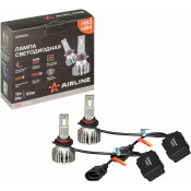 Лампа светодиодная Airline PRO Series HB3(9005), HB4(9006) (P20d, P22d, T12), 12/24В, 50Вт, 6000К, комплект 2 шт, арт. AEAR205
