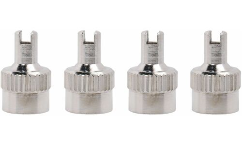 Ремкомплект для вентилей (4 золотника, 4 металл.колп. с ключом) в пакете AIRLINE, арт. ATRS013