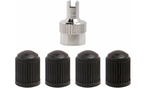 Ремкомплект для вентилей (4 золотника, 4 пласт.колп, 1 ключ) в блистере AIRLINE, арт. ATRS014