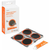 Ремкомплект для камер, заплатки круглые D50 мм - 16 шт., клей-активатор 12мл AIRLINE, арт. ATRS104