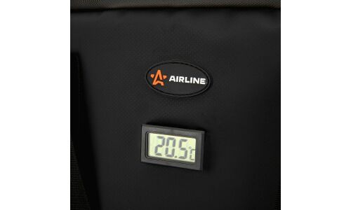 Сумка-холодильник Airline Black Edition, термоэлектрическая (охлаждение/нагрев) 12В, 55Вт, объём 30л, размер 360x260x330мм, черная, арт. ACFK010