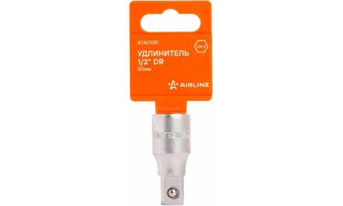 Удлинитель торцевых головок Airline, под квадрат 1/2", длина 50мм, арт. ATAO081