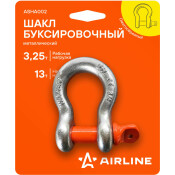Скоба (шакл) для крепления троса Airline, омегообразная, 3.25/13т, арт. ASHA002 Скоба (шакл) для крепления троса Airline, омегообразная, 3.25/13т, арт. ASHA002