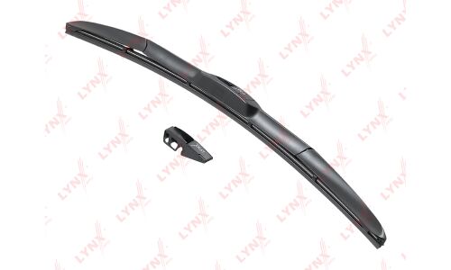 Щётка стеклоочистителя LYNXauto 500мм (20") гибридная, всесезонная, крепление J-Hook, 1 шт, арт. RX500