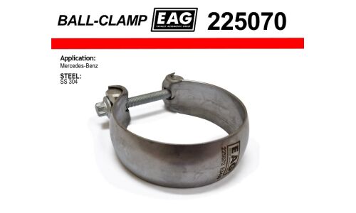 Хомут глушителя ball clamp SS304 EAG EAG, арт. 225070