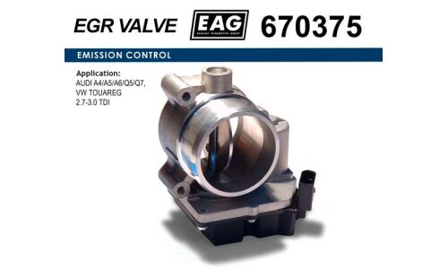 Дроссельная заслонка AUDI A4/A5/A6/Q5/Q7, VW TOUAREG 2.7-3.0 TDI EAG EAG, арт. 670375