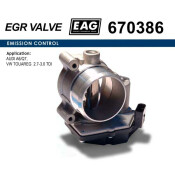 Дроссельная заслонка AUDI A6/Q7, VW TOUAREG 2.7-3.0 TDI EAG EAG, арт. 670386