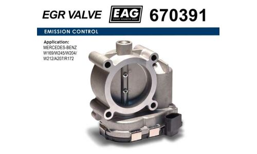 Дроссельная заслонка MERCEDES-BENZ W169/W245/W204/W212/A207/R172 EAG EAG, арт. 670391