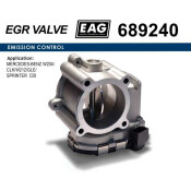 Дроссельная заслонка MERCEDES-BENZ W204/CLK/W212/GLE/SPRINTER CDI EAG EAG, арт. 689240