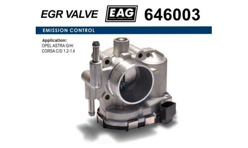 Дроссельная заслонка OPEL ASTRA G/H/CORSA C/D 1.2-1.4 EAG EAG, арт. 646003