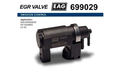 Клапан электромагнитный AUDI A4/5/6/Q5/Q7, VW TOUAREG 3.0 TDI EAG EAG, арт. 699029