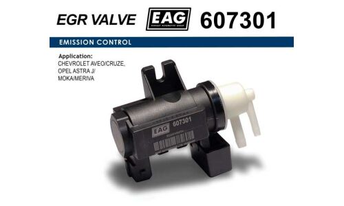 Клапан электромагнитный CHEVROLET AVEO/CRUZE, OPEL ASTRA J/MOKA/MERIVA EAG EAG, арт. 607301
