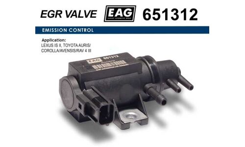 Клапан электромагнитный LEXUS IS II, TOYOTA AURIS/COROLLA/AVENSIS/RAV 4 III EAG EAG, арт. 651312