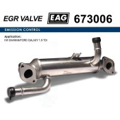 Радиатор охлаждения EGR VW SHARAN/FORD GALAXY 1.9 TDI EAG EAG, арт. 673006