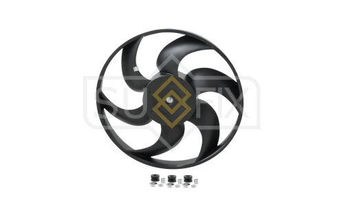 Вентилятор охлаждения радиатора Sufix, для Lada Kalina 1118 / 2194, арт. FN-1043